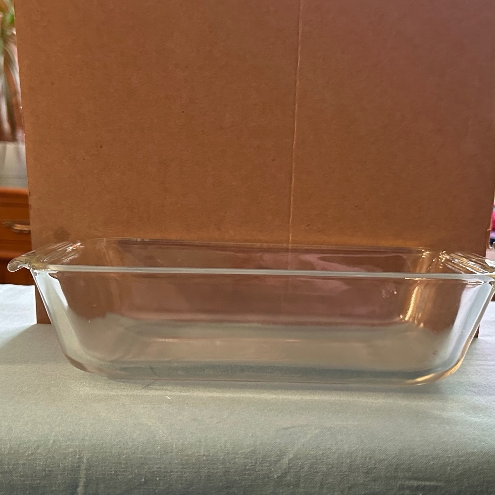 Vintage Fire King Glass Loaf Pan
